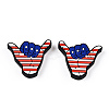 Independence Day Silicone Focal Beads SIL-R147-01I-1-1