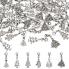 Christmas Trees Alloy Pendant Decoration HJEW-FG00005-1