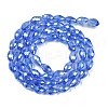 Transparent Electroplate Glass Beads Strands EGLA-N013-T8mm-B10-2