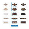 300Pcs 15 Style Schima Superba Wood Links WOOD-TA0001-47-7