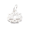 925 Sterling Silver Hollow Lotus Flower Charms LS-STER-D301-01S-1