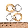 304 Stainless Steel Two Tone Hoop Earrings LS-EJEW-A136-01D-GP-5