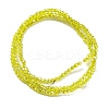 Transparent Electroplate Glass Beads Strands EGLA-H107-01A-AB11-4