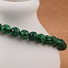 Synthetic Malachite Bead Stretch Bracelets X-BJEW-K212-A-031-4