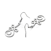 Non-Tarnish 304 Stainless Steel Knot Dangle Earrings for Women LS-EJEW-P222-05P-2