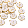 Golden Plated Alloy Charms LS-X-ENAM-S118-01F-4
