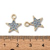 Alloy Rhinestone Pendants RB-P037-01G-01-3