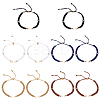 10Pcs 5 Colors Braided Nylon Cord Slider Bracelet Makings AJEW-GO00047-1