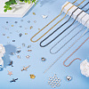 DIY Iron Chains Necklaces Making Kits DIY-TA0013-17-5