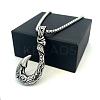 Vintage Style 304 Stainless Steel Fish Hook Pendant Necklaces for Men Women Jewelry NL8016-4