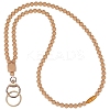 Silicone Beaded ID Card Neck Straps NJEW-SW00025-02-1