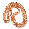 Electroplate Glass Beads Strands EGLA-D018-6x6mm-50-2