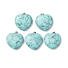 Synthetic Turquoise Pendants G-Z113-05-1