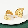 304 Stainless Steel C-Shaped Stud Earrings EJEW-I319-04G-2