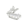 Brass Micro Pave Cubic Zirconia Pendants KK-M326-17-P01-2