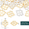 40Pcs 2 Colors 201 Stainless Steel Connector Charms STAS-UN0051-73-3