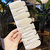 Plastic Imitation Pearl Alligator Hair Clip Sets OHAR-PW0007-05I-1