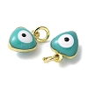 Brass Enamel Charms KK-S518-03C-G-2