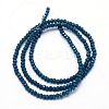 Faceted Rondelle Glass Beads Strands GLAA-M028-3mm-A05-3