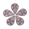 430 Stainless Steel Filigree Pendants X-STAS-S108-15C-1