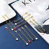 20Pcs 4 Colors Alloy Enamel Pendant Decoration HJEW-YW00070-4