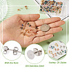 80Pcs 8 Style 304 Stainless Steel Stud Earring Findings STAS-PJ0001-40-5