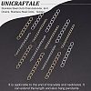 120Pcs 4 Style 304 Stainless Steel Curb Chains Extender STAS-UN0038-16-3