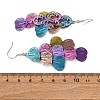 430 Stainless Steel Heart Dangle Earrings EJEW-A137-09P-02-5