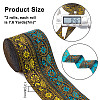2Rolls 2 Colors Ethnic Style Embroidery Polyester Ribbons OCOR-GA0001-11-2