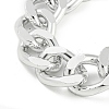 Chunky Aluminum Curb Chain Necklaces for Women LS-NJEW-K261-01C-P-3
