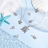 56pcs 7 style Tibetan Style Alloy Turtle/Tortoise Links Connectors & Pendants TIBEP-SC0001-99-5