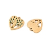 304 Stainless Steel Enamel Pendants STAS-Z188-07G-02-2