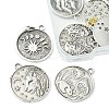 8Pcs 8 Styles Tibetan Style Alloy Pendants FIND-YW0003-41-2