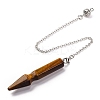 Natural Tiger Eye Pointed Dowsing Pendulums G-Q184-04D-P-2