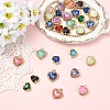 10Pcs Heart K9 Glass Charms GLAA-YW0005-33-4