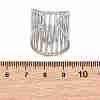 304 Stainless Steel Cuff Rings Ring Components SA-CBA098D-01P-A-3