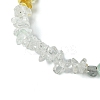Natural Green Aventurine & Quartz Crystal & Prehnite & Citrine Chips Beaded Stretch Bracelets for Women BJEW-JB10875-4
