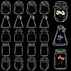Tableware Theme Waterproof Self Adhesive Stamping Stickers Sets DIY-WH20014-04C-1
