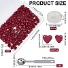 200Pcs Heart Sealing Wax Particles DIY-CP0009-29-2