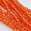 Faceted Bicone Glass Beads Strands EGLA-P017-3mm-06-1