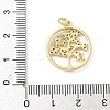 Brass Micro Pave Cubic Zirconia Pendants KK-S337-07G-E-3