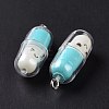 Translucent Plastic Pendants KY-L006-29E-4