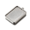 304 Stainless Steel Pendant Cabochon Settings LS-STAS-S181-02P-D-2