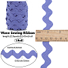 Polyester Wave Lace Trim Ribbon OCOR-GF0004-36B-15-2