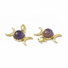 Natural Amethyst Pendants G-H283-02A-3