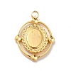 Ion Plating(IP) 304 Stainless Steel Pendant Cabochon Settings STAS-I197-005G-3