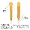 Flat Round 304 Stainless Steel Tassel Stud Earrings JH8202-1-2