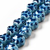 Handmade Printed Porcelain Beads PORC-F005-02A-4