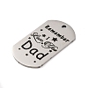 Anti-Tarnish 201 Stainless Steel Pendants STAS-R002-02P-12-2