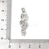 Brass Micro Pave Clear Cubic Zirconia Pendants KK-R221-01P-03-3
